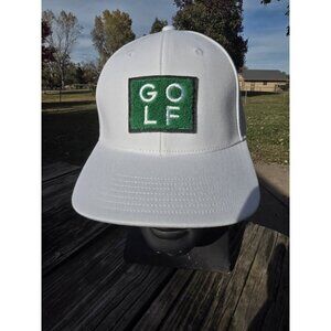 NWT Adidas Golf Green Turf Grass Patch Hat Adjustable Snapback Hat White OS